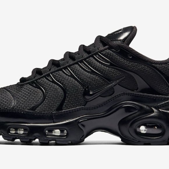 Nike Air Max Plus “Triple Black” Men's SZ 10 Sneakers 604133-050 No Lid … - Picture 5 of 6